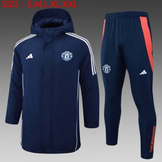 Doudoune Manchester United Ensemble Complet 2024-25 Bleu