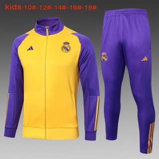 Enfant Survetement Real Madrid 2024-25 Jaune Purpura 3