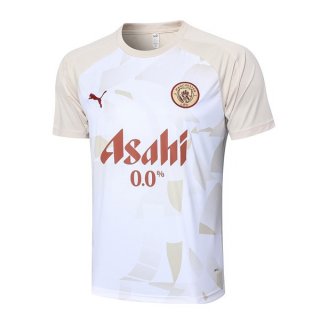 Maillot Entrainement Manchester City 2024-25 Jaune Blanc