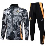 Survetement Real Madrid 2024-25 Gris Noir 2