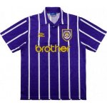 Thailande Maillot Manchester City 2ª Retro 1993 1994 Purpura Thailande Maillot Manchester City 2ª Retro 1993 1994 Purpura