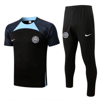 Maillot Inter Milan Ensemble Complet 2022-23 Noir