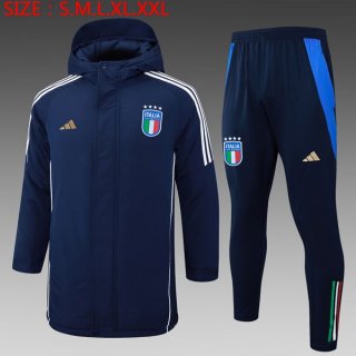 Doudoune Italie Ensemble Complet 2024-25 Bleu