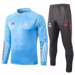 Survetement Real Madrid 2020-21 Bleu Clair Gris Survetement Real Madrid 2020-21 Bleu Clair Gris