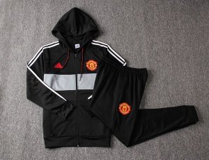 Survetement Manchester United 2019-20 Noir Rouge Gris