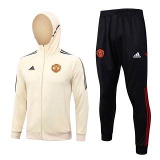 Sweat Shirt Capuche Manchester United 2023-24 Jaune