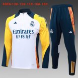 Enfant Training Top Real Madrid 2024-25 Blanc Jaune 4