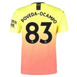 Maillot Manchester City NO.83 Poveda Ocampo 3ª 2019-20 Orange Maillot Manchester City NO.83 Poveda Ocampo 3ª 2019-20 Orange