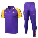 Polo Real Madrid Ensemble Complet 2024-25 Purpura Jaune