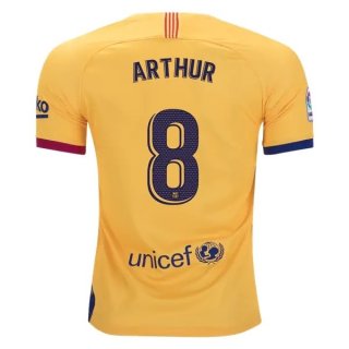 Maillot Barcelone NO.8 Arthur 1ª 2019-20 Bleu Rouge