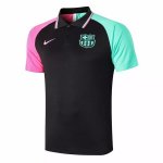 Polo Barcelone 2020-21 Noir Rose Vert Polo Barcelone 2020-21 Noir Rose Vert