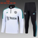 Enfant Training Manchester United 2024 Blanc Bleu Enfant Training Manchester United 2024 Blanc Bleu