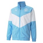 Veste Manchester City 2021-22 Bleu Blanc Veste Manchester City 2021-22 Bleu Blanc