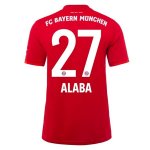 Maillot Bayern Munich NO.27 Alaba 1ª 2019-20 Rouge Maillot Bayern Munich NO.27 Alaba 1ª 2019-20 Rouge