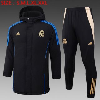 Doudoune Real Madrid Ensemble Complet 2024-25 Noir