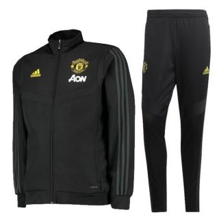 Survetement Enfant Manchester United 2019-20 Noir Jaune