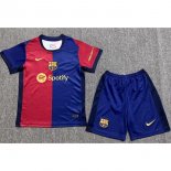 Maillot Barcelone 1ª All Sponsors Enfant 2024-25