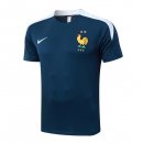 Maillot Entrainement France 2024-25 Bleu Blanc