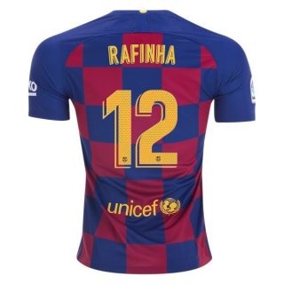 Maillot Barcelone NO.12 Rafinha 1ª 2019-20 Bleu Rouge