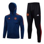 Chaqueta Con Capucha Manchester United 2024 Bleu Chaqueta Con Capucha Manchester United 2024 Bleu