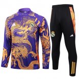 Training Top Real Madrid 2024-25 Purpura Jaune 3