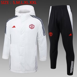 Doudoune Manchester United Ensemble Complet 2024-25 Blanc