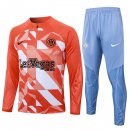 Training Top Inter Milan 2024-25 Orange Blanc 3