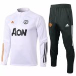 Survetement Manchester United 2020-21 Blanc Noir Survetement Manchester United 2020-21 Blanc Noir