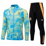 Survetement Real Madrid 2024-25 Bleu Jaune Survetement Real Madrid 2024-25 Bleu Jaune