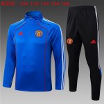 Enfant Sweatshirt Manchester United 2025-26 Bleu 5 Enfant Sweatshirt Manchester United 2025-26 Bleu 5