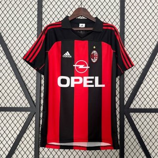 Thailande Maillot AC Milan 1ª Retro 2000 2002