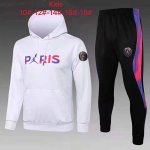 Enfant Sweat Shirt Capuche Paris Saint Germain 2022 Blanc Rouge 1 Enfant Sweat Shirt Capuche Paris Saint Germain 2022 Blanc Rouge 1