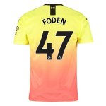 Maillot Manchester City NO.47 Foden 3ª 2019-20 Orange Maillot Manchester City NO.47 Foden 3ª 2019-20 Orange