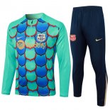 Training Top Barcelone 2024-25 Vert Bleu 3