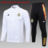 Enfant Training Top Real Madrid 2024-25 Blanc Gris 3