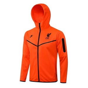 Sweat Shirt Capuche Ensemble Complet Liverpool 2022-23 Orange