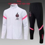 Enfant Survetement Paris Saint Germain 2022 Blanc Rose Enfant Survetement Paris Saint Germain 2022 Blanc Rose
