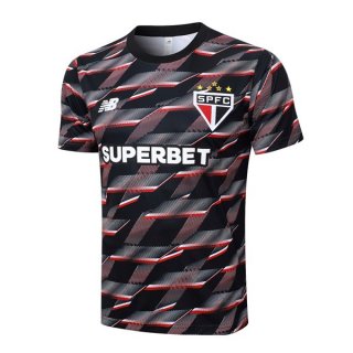 Maillot Entrainement Sao Paulo 2024-25 Noir Rouge