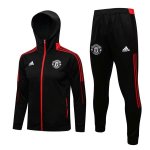 Sweat Shirt Capuche Manchester United 2022 Noir Rouge Sweat Shirt Capuche Manchester United 2022 Noir Rouge