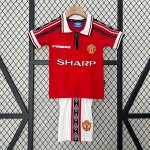Maillot Manchester United 1ª Retro Enfant 1998 1999 Maillot Manchester United 1ª Retro Enfant 1998 1999