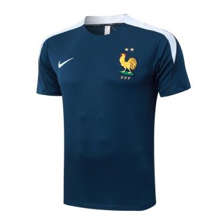 Maillot Entrainement France 2024-25 Bleu Blanc