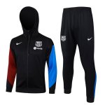 Survetement Capuche Barcelone 2024-25 Noir Bleu 3 Survetement Capuche Barcelone 2024-25 Noir Bleu 3