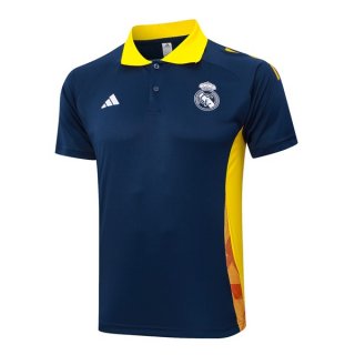 Polo Real Madrid 2024-25 Bleu Jaune 2