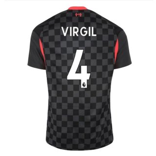 Maillot Liverpool NO.4 Virgil 3ª 2020-21 Noir