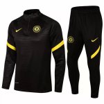 Survetement Chelsea 2021-22 Noir Jaune Survetement Chelsea 2021-22 Noir Jaune