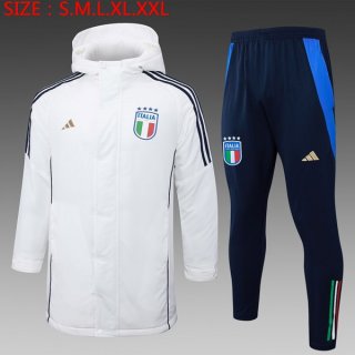 Doudoune Italie Ensemble Complet 2024-25 Blanc