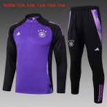 Enfant Training Top Allemagne 2024-25 Purpura Noir 3