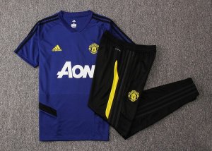 Entrainement Manchester United Conjunto Complet 2019-20 Bleu