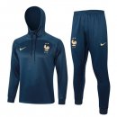 Sweat Shirt Capuche France 2024 2025 Bleu