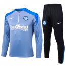 Training Top Inter Milan 2024-25 Gris Bleu 3